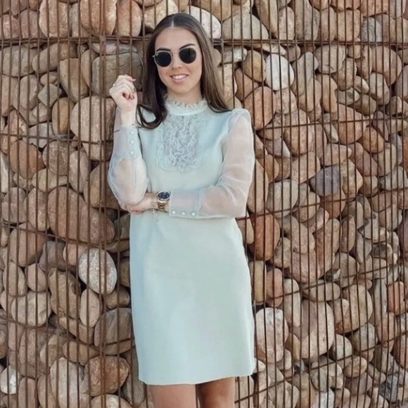 Zara | Dresses | Nwt Zara Knit Organza 